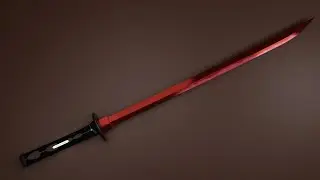 Jetstream Sam's Murasama from Metal Gear Rising Revengence 3D render