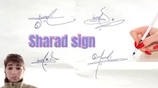 Sharad name signature in English#amazing  sign style