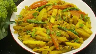 ব্রকলির ডাটা ফেলে না দিয়ে এভাবে চড়চড়ি রান্না করলে ভাত,রুটির সাথে অনেক মজা লাগে।Stem of broccoli reci