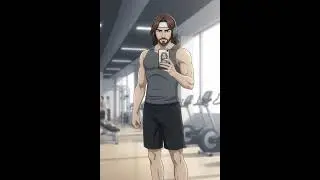 Selfie na academia pra mostrar que o de hoje t&aacute; pago! #anime #deustemumapalavrapravoce
