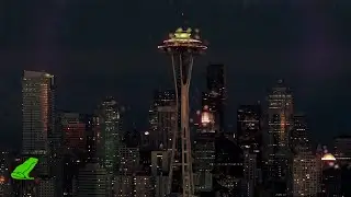 Rainy Night in Seattle - Relaxing Rain sounds with Thunder for sleep