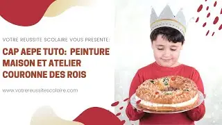CAP AEPE TUTO : Peinture maison et Activité couronne des Rois avec des enfants de - 3 ans