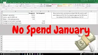 NO SPEND JANUARY MID-MONTH REVIEW