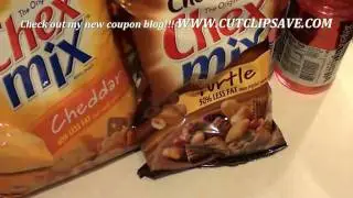 20 bags of chex mix FREE!!!!!! Oh yea! I got paid to get them for FREE!!!!!