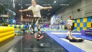 You can training for park ski on this jib simulator!