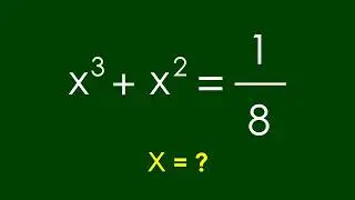 A Nice Algebra Problem | Math Olympiad x=?