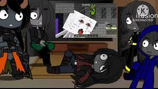 Pillager's Girls mob talker reaction Animation vs Minecraft Speedrun by (@alanbecker) :) gacha club 