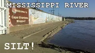 MISSISSIPPI RIVER RECEDING LEAVING SILT BEHIND (September 15, 2018) CITY of CAPE GIRARDEAU, MO - USA