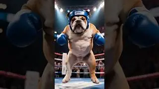 Cat 🐱 vs Dog 🐶 in the Funniest Boxing Fight Ever! 🥊😂 #Knockout