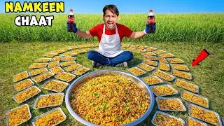 100 Plate Namkeen Chaat 😱 | Coke Ke Sath Crazy Food Challenge