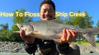 How To Floss For Salmon At Ship Creek In Anchorage Alaska | Explore Ship Creek | #alaska #fishing