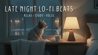 Late Night Lo-Fi Beats to Relax, Study & Focus ☕ Rainy Winter Vibes