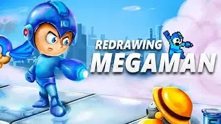 Megaman Speedpaint| Redrawing Megaman In My Own Style