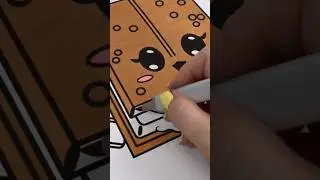 Coloring S&rsquo;mores #coloring #art #smores #chocolate #yum