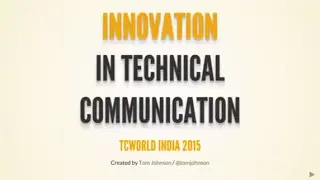 Innovation in Technical Communication