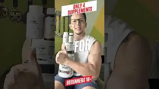 Only 4 Supplements For Beginners #gym #bodybuilding #fitness #corefitlab