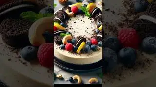 Oreo Recipe Vegan - Easy Vegan Oreo Cheesecake (With Homemade Oreo Recipe) #shorts
