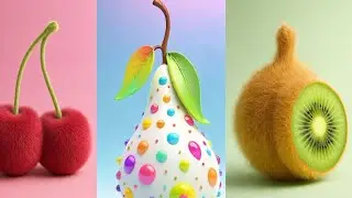 Impossible Furry Fruits in One Frame 😱 | Ultimate AI Fruit Cutting ASMR | Desi Popia #asmr