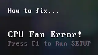 cpu fan error problem asus 2024, is fixed in easy
