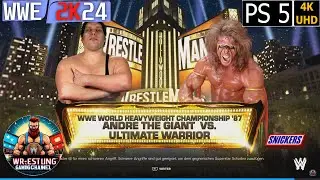 WWE 2K24 - Andre the Giant vs The Ultimate Warrior - PS5