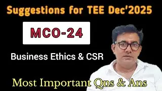 MCO-24 | SUGGESTIONS FOR TEE DEC'2025 | 