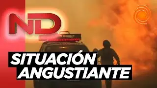 El combate a METROS del FUEGO: así intentan salvar casas en minutos DESESPERANTE