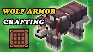 How to craft wolf armor in minecraft 1.21 | WOLF ARMOR CRAFTING |