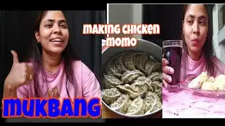Making juicy chicken momo😋/ vlog 76/ #hindivlog #chickenmomo