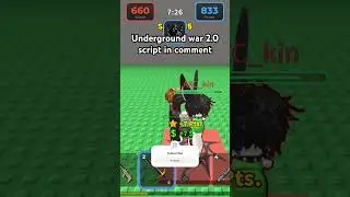 Underground War 2.0 Script #roblox #script #undergroundwar