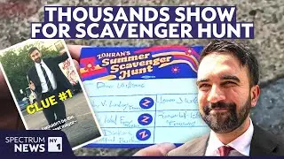 Zohran Mamdani's scavenger hunt draws crowds in Queens