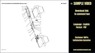 Bomag MP 2100 Road Milling Machine Parts Catalog Manual