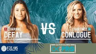 Johanne Defay vs. Courtney Conlogue - Quarterfinals, Heat 1 - Outerknown Fiji Women's Pro 2017