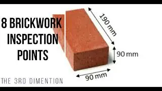 How to check Brick Masonry work   !    8  INSPECTION Check points for Brickwork for Site engineers