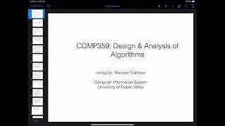 COMP359 - Design and Analysis of Algorithms - Divide and Conquer - part1