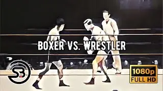 Wrestler Vs Boxer (Nick Lutze & Pio Pico) 1937 - Colourised & Restored
