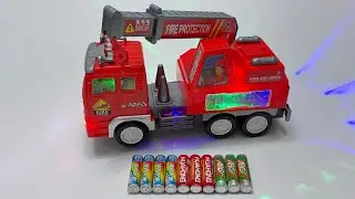 Unboxing cool electric fire rescue vehicle, Electric military bus, City RC bus, RC Mini police car