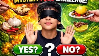 Guess the food Blindfold 😨{new video} {plz guys show some support} #new #minivlog#blindfoldchallenge