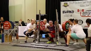 John Haack IPF Worlds 2016 World Record Squat 298kg/657lbs