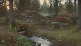 Snowy Forest Cabin at Night 🌲 Cinematic Winter Ambience for Deep Sleep
