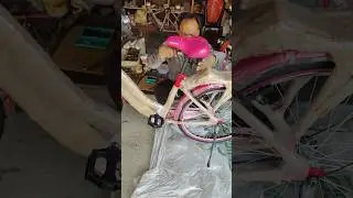 How to install ladies bicycle accessories #ladies #cycle #viral #shorts