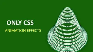 🔥 CSS 3D Wavy Circular Animation Effect | Pure HTML & CSS 🌊✨