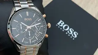 Hugo Boss Champion Chronograph Men&rsquo;s Watch 1513819 (Unboxing) @UnboxWatches