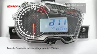 [KOSO LC150 Meter] 5-11. Internal and external ODO settings