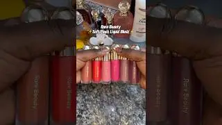 #rarebeauty liquid blushes on dark skin 💕 #makeup #shorts #beauty #blush