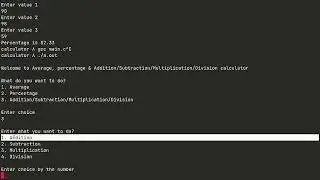 Calculator in C programming language