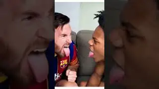 Messi & IShowSpeed Barking at Each Other 😂 #shorts #aivideo #funny #ishowspeed #messi