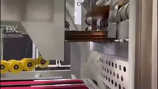 automatic flexo printing slotting die cutting machine with folder gluer strapper line