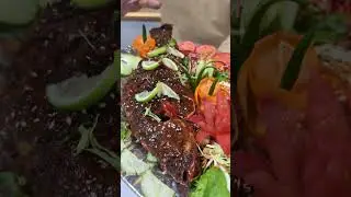 Whole coral fish barbecue grill #reels #food #beeffry