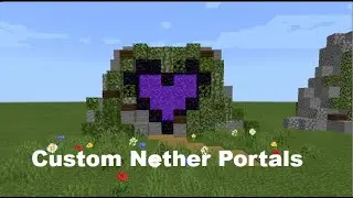 How To Create Cool Nether Portal Shapes | Custom Nether Portal