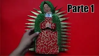 Origami 3D Virgencita de guadalupe Parte 1